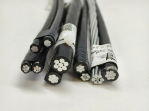 1*16 + 1*25mm2 ABC iec60502 dây dẫn nhôm tiêu chuẩn xlpe dịch vụ Cáp thả 2 pha lõi + Dây dẫn trung tính không có ánh sáng - Product Image 6