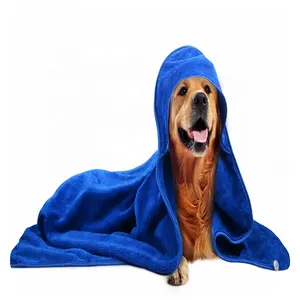 Manteau à séchage rapide pour chien, sac de bain pour chien, serviette à séchage rapide, Super absorbant, serviette de bain pour chien et chat