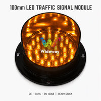 Module de signalisation routière LED Wideway 100 mm pour accessoires de remplacement de feux de circulation Rouge Ambre Vert DC12V DC24V AC85-265V