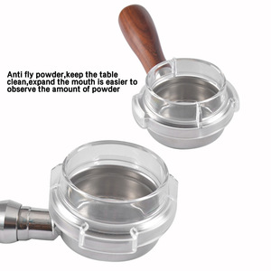 Dispensador de café en polvo de 58 mm para portafiltro de máquina de espresso, cubierta antivuelco de material PP, color transparente - Product Image 4