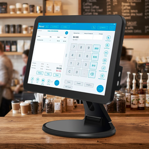 เครื่อง POS ระบบสัมผัสหน้าจอขนาด 15.6 นิ้ว ระบบแอนดรอยด์/วินโดวส์ สำหรับร้านค้าปลีก ร้านกาแฟ ร้านขายกาแฟ - Product Image 1