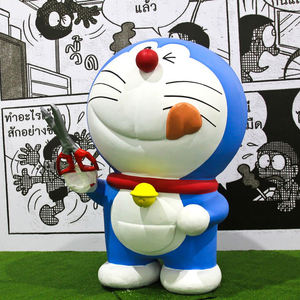 Escultura de Doraemon de fibra de vidrio personalizable tamaño real de Venta caliente para decoración al aire libre - Product Image 3