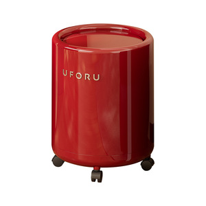Poubelle cylindrique Uforu avec couvercle et roulettes pour salon, salle de bain, usage intérieur - Product Image 2