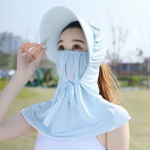 Sombrero de Ciclismo con Protección Facial, Transpirable, Protección UV, Sombrero para el Sol para Mujer, Uso en Exteriores de Verano - Product Image 3