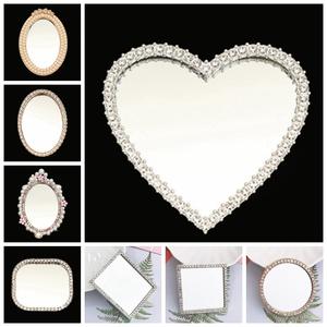 Trendy Rhinestone Heart Mirror Pearl Flower Metal Charms for Phone Case Bag <strong>Crocs</strong> Shoe DIY Decoration - Product Image 3