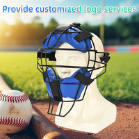 Masque de softball en alliage réglable Casque de protection du visage Casque de baseball sportif Masque de baseball pour enfants adultes