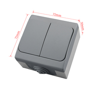 Prise murale extérieure étanche FIKO 16A-250V EU IP55, prise électrique française russe