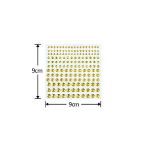 Hot Sale DIY Round Eyes Hair Self Adhesive <strong>Rhinestone</strong> Stickers Colorful <strong>Stick</strong> <strong>on</strong> Makeup Face Gems Sticker for Festival Party - Product Image 2