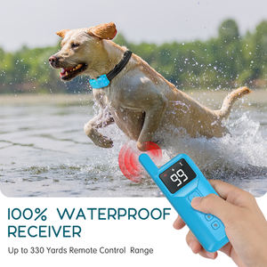 Gran oferta, <span class=keywords><strong>Collar</strong></span> de entrenamiento de Control remoto vibratorio de choque estático recargable para perros de compañía, plástico electrónico impermeable - Product Image 4