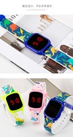 Jam Tangan Digital LED Flash dengan Tali Silikon Terbaru 12/24 Jam, Warna CMYK, Dapat Disesuaikan, Populer di Kalangan Anak-Anak