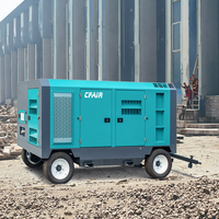 CFAIR 750CFM 12BAR DIESEL COMPRESSEUR D'AIR HAUTE PRESSION PORTABLE pour FORAGE CONSTRUCTION SABLAGE MINING AIRMAN STYLE