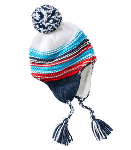 Chapeau de trappeur Earflap <span class=keywords><strong>Toboggan</strong></span> Ski Knit Beanie Cap Hat With Braided Tassel Baby Beanie - Product Image 2