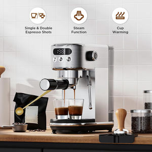 Máquina de Espresso Semiautomática de Acero Inoxidable PANCERKA para Hogar, Oficina, Hotel, Uso Doméstico y al Aire Libre, Ajustable - Product Image 1