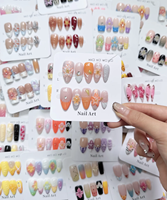 Lot de 10 faux ongles en acrylique faits main, design stiletto français, couvrance totale, pose facile, logo personnalisé, emballage sur mesure