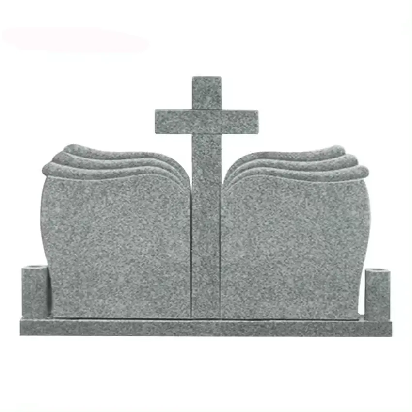 शेंगये डार्क जी654 ग्रेनाइट क्रॉस स्मारक क़ब्र का पत्थर अनुकूलित पुस्तक आकार ईसाई काले ग्रेनाइट क़ब्र का पत्थर कब्रिस्तान क़ब्र का पत्थर