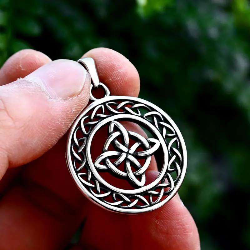 Stainless Steel Celtic Knot Pendant Vintage Blank Pendants For Necklace Jewelry Making