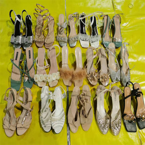 2022 estate Casual usato pantofole tacco alto all'aperto di seconda mano sandali da <span class=keywords><strong>donna</strong></span> usato <span class=keywords><strong>tacchi</strong></span> all'ingrosso nel Regno Unito scarpe Stock - Product Image 5