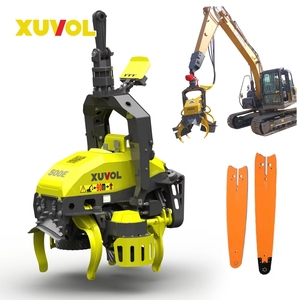 Tête de récolteuse forestière hydraulique XUVOL 500E Max. Diamètre de coupe. 50 cm, attache pour excavatrice de 12 à 15 tonnes, segment de débardage d'arbres - Product Image 1