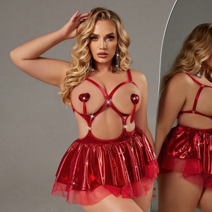 Ensemble de lingerie sexy SMOOTH Little <span class=keywords><strong>Devil</strong></span> pour cosplay, uniforme érotique, costume séduisant, ensemble soutien-gorge et culotte ajourés - Product Image 5