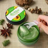 Feuille de masque pour les yeux au collagène d'avocat OEM ODM Gel hydratant naturel élimine les cernes et les patchs anti-âge pour les yeux