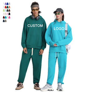 Sudadera con Capucha Extra Grande Personalizada, Unisex, Mezcla de Algodón, Felpa Francesa, Color Sólido Informal, Sudadera con Capucha y Logotipo Bordado - Product Image 1
