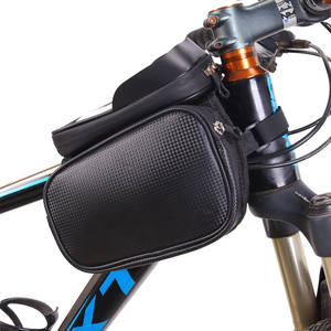 QJ-401 <b>Bicycle</b> Top <b>Tube</b> Bag Black Waterproof 1L Cycling Front Beam Bag For Mountain Bike - Product Image 1
