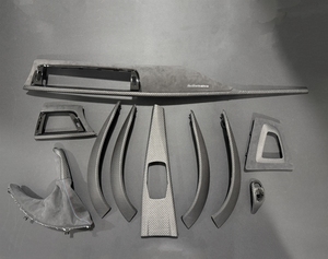 Kit de garnitures intérieures en fibre de carbone M Performance avec texture suède souple pour tableau de bord de voiture de sport BMW Série 3 F30 F31 F32 F34 F36 F80 - Product Image 1