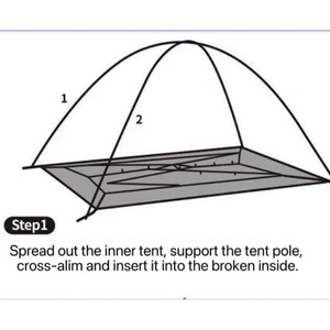 <span class=keywords><strong>Tente</strong></span> dôme <span class=keywords><strong>de</strong></span> camping extérieure imperméable à double couche quatre saisons avec poteaux en aluminium pour <span class=keywords><strong>pêche</strong></span>, plage et pique-nique – Vente en gros usine - Product Image 6