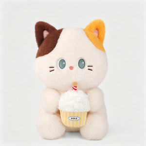 Bobova - Peluche de <span class=keywords><strong>Gato</strong></span> con Diseño de Pastel de Cumpleaños, 40 cm, Bordado, Súper Suave, Relleno de Algodón PP, para Niños, Unisex, Regalo para Novia - Product Image 3