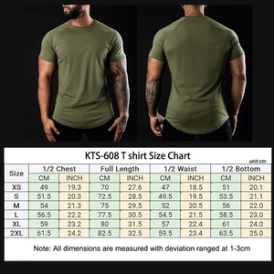 Magliette da Allenamento per <span class=keywords><strong>Uomo</strong></span> con Logo Personalizzato, 95% Cotone 5% Elastan, Asciugatura Rapida, Top Sportivo Aderente - Product Image 3