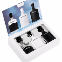Ensemble d'affaires monochrome Clean Cedar Musk Eau de Cologne pour homme 100ml Vaporisateur de parfum Vente en gros Logo personnalisé