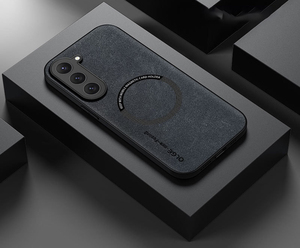 Coque de téléphone magnétique en cuir sans fil pour Samsung <span class=keywords><strong>Galaxy</strong></span> S24 S23 S22 <span class=keywords><strong>S21</strong></span> S20 <span class=keywords><strong>Ultra</strong></span> S25Ultra S25 + Soft <span class=keywords><strong>Bumper</strong></span> Cover - Product Image 5