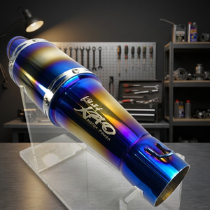 Nouveau silencieux d'échappement pour scooter KAO en acier inoxydable 304 couleur titane pour rénovation/mise à niveau - Product Image 3