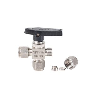 304 Thép Không Gỉ 1/8 "1/4" 3/8 "1/2" 6Mm 8Mm 10Mm 12Mm Ống OD Tee 3 Cách Van Van Thủy Lực Nén Phụ Kiện - Product Image 2