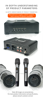 Amplificateur de puissance de voiture de vente chaude nouvel amplificateur Audio de voiture Dsp karaoké de suppression vocale AI avec deux microphones