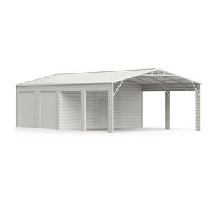 KJ Vente en gros 23FT X 46FT <span class=keywords><strong>Garage</strong></span> en métal Style populaire <span class=keywords><strong>Toit</strong></span> <span class=keywords><strong>plat</strong></span> Abri extérieur en métal Garages et remises de jardin - Product Image 1
