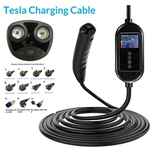 Borne <span class=keywords><strong>de</strong></span> <span class=keywords><strong>recharge</strong></span> murale pour véhicules électriques 11,5 kW 48A NACS, IP66 avec écran couleur. Compatible avec <span class=keywords><strong>Tesla</strong></span>, Ford, Rivian, GM - Product Image 2