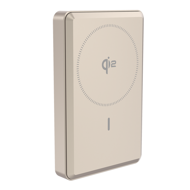Qi2 Certified 10000mAh PD20W Fast-Charging Power Bank with 15W Wireless Charger & Digital Display