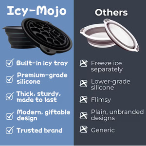 ชามแช่หน้าสำหรับน้ำแข็งพร้อมถาดน้ำแข็งในตัว ชามซิลิโคนพับได้สำหรับแช่หน้าด้วยน้ำแข็งเพื่อบำบัดความเย็น กระชับผิว บรรเ<span class=keywords><strong>ทา</strong></span><span class=keywords><strong>สิว</strong></span> - Product Image 4