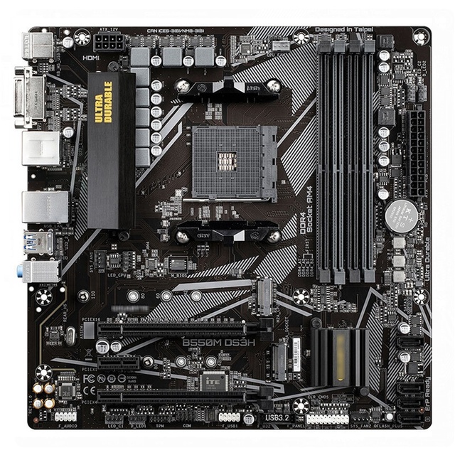 For Gigabyte Gaming Desktop Mainboard B550M DS3H AMD B550 DDR4 128GB Perfect Test