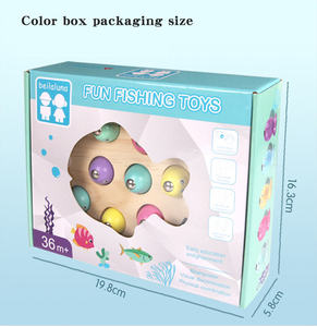 High Quality 3D Magnetic Wooden Fishing Platter Puzzle Educational Toy Game for Children - Product Image 2