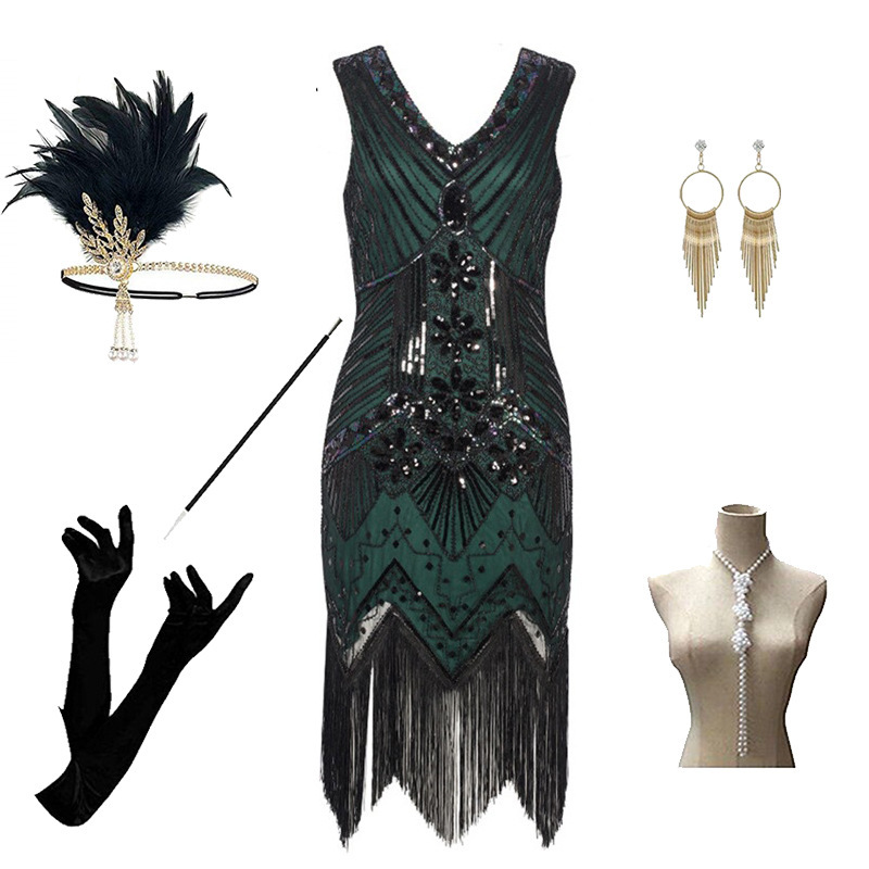 Accessoires jupe vert foncé F