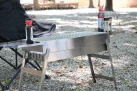 Barbecue au charbon de bois portable INBEST, haute efficacité, en acier inoxydable, pour extérieur, modèle INBEST-SK-002, camping