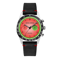 Jam Tangan Pria Seri Warna-warni Populer dengan Dial Bergaya Semangka Berwarna-warni, Manual, dan Desain Strawberry yang Menawan