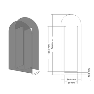 Vaso di decorazione per soggiorno con mobili in acrilico semplice colorato vaso di fiori - Product Image 5