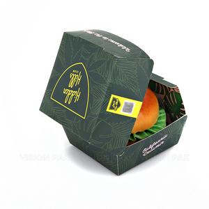 Boîte à hamburger biodégradable personnalisée en carton ondulé pour emporter, emballage alimentaire pour frites et sushis - Product Image 5