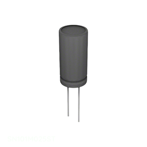 Condensador de Canal de Fabricante, Aluminio, 100uF, 20%, 25V, Radial, SN101M025ST, de Orificio Pasante, 100 uF - Product Image 1