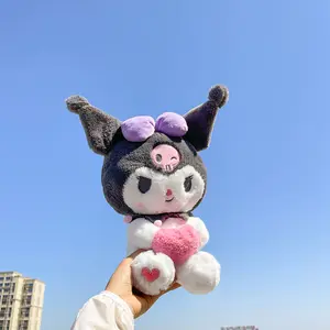 Cuddle Love Heart Cinnamoroll Melody Kuromi Stuffed Dolls Anime Figure Cartoon Plush Toys Girls Gifts