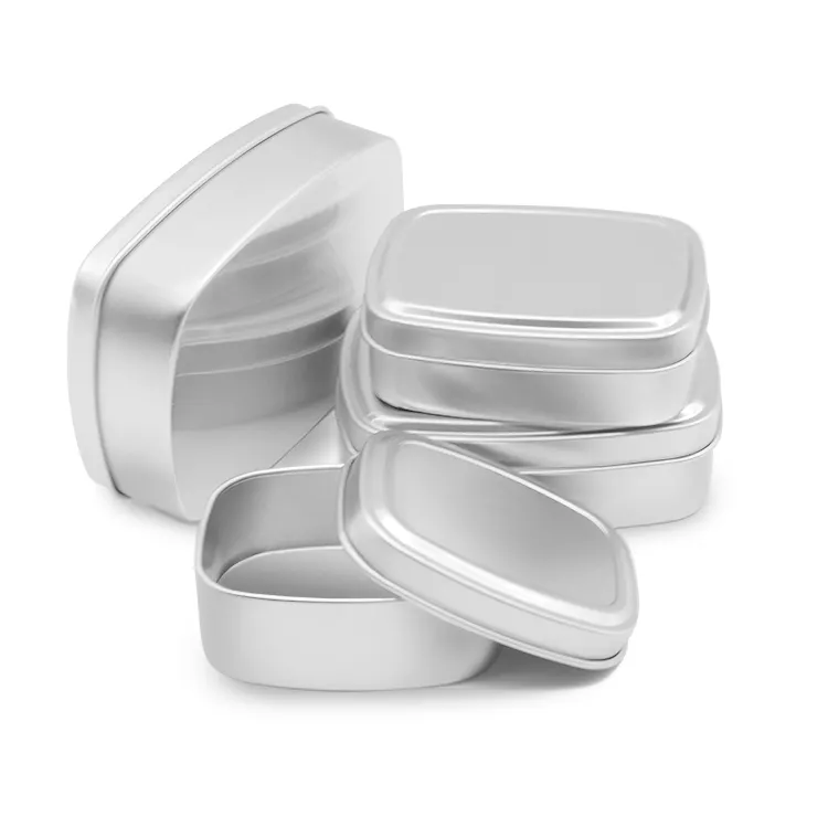 Boîte en fer blanc pour savon, boîte en aluminium carrée vide, boîte Rectangle, huile d'olive, pour savon