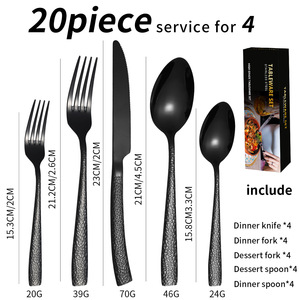 Лидер продаж, набор столовых приборов из нержавеющей стали с узором из змеиного молота, нож для стейка в западном стиле, вилка и ложка - Product Image 2